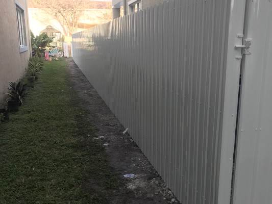 Galvanized Fence                                        